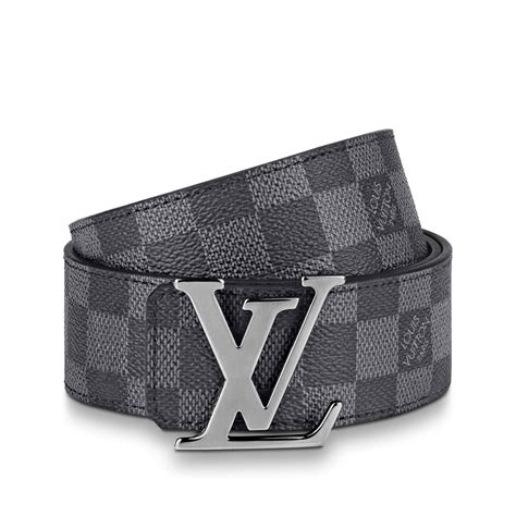 louis vuitton initiales damier graphite belt replica